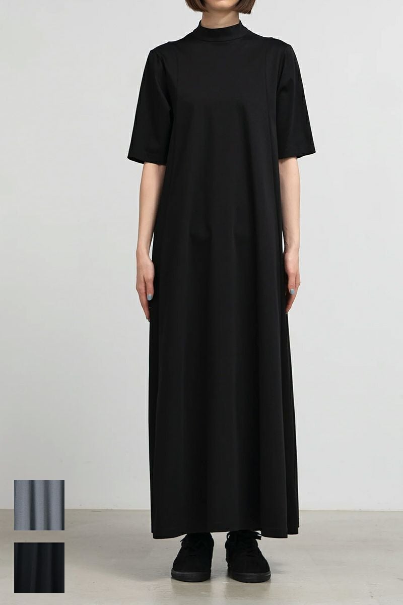 Graphpaper(グラフペーパー)Fine Smooth Mock Neck Panel Line Dress ファインスムースモックネックパネルラインドレス GL251-70200B