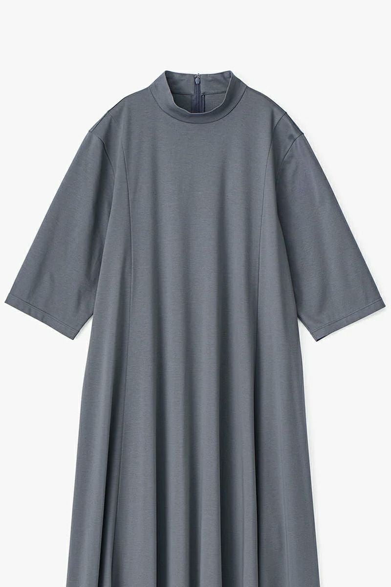 Graphpaper(グラフペーパー)Fine Smooth Mock Neck Panel Line Dress ファインスムースモックネックパネルラインドレス GL251-70200B -4