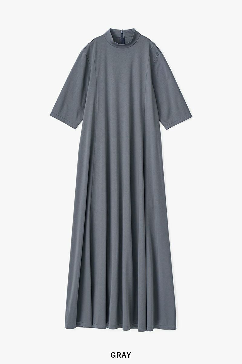 Graphpaper(グラフペーパー)Fine Smooth Mock Neck Panel Line Dress ファインスムースモックネックパネルラインドレス GL251-70200B -6
