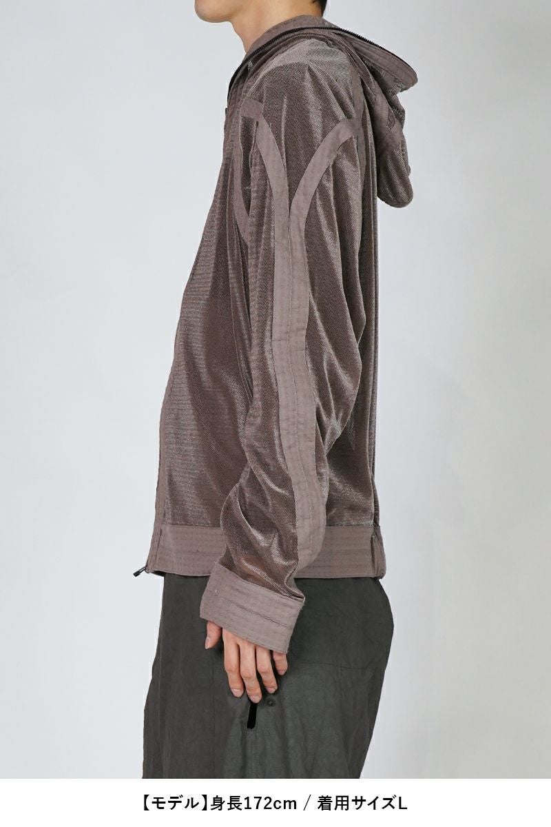 JIAN YE(ジェンイェ) | JIAN YE(ジェンイェ)MESH HOODIE 参 メッシュ