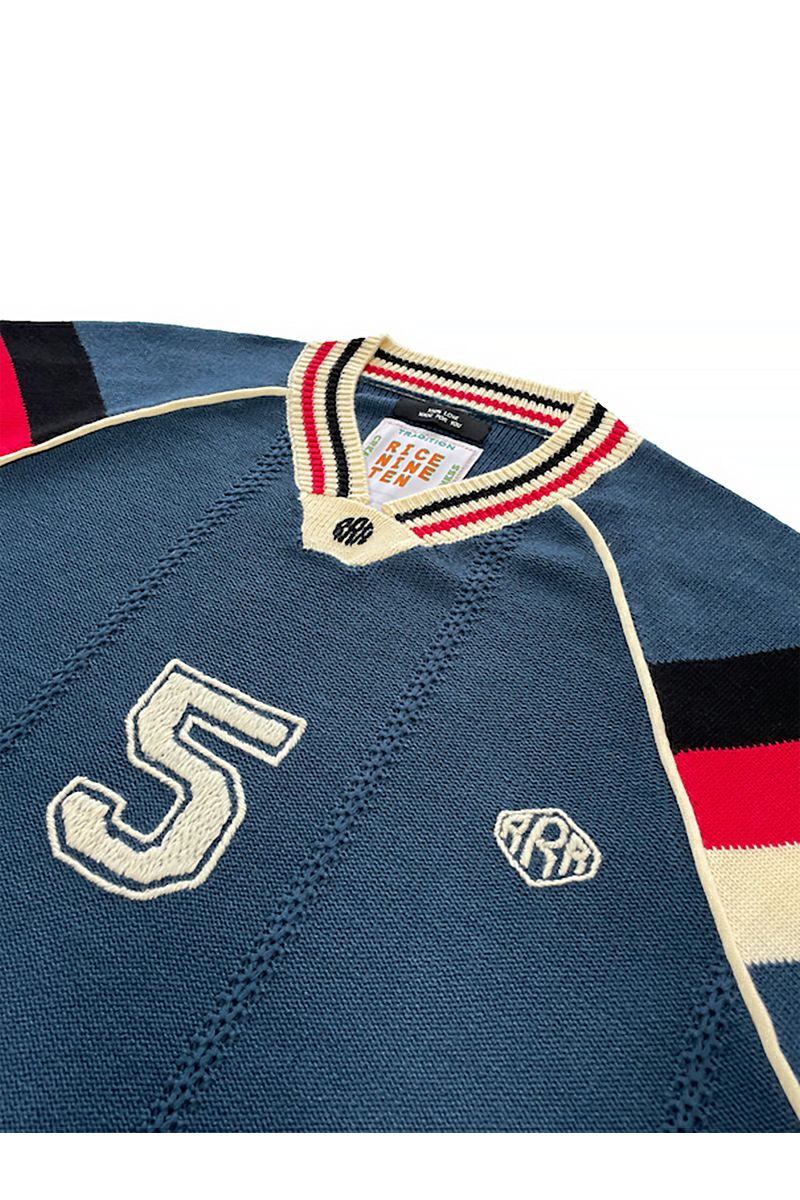 RICE NINE TEN(ライスナインテン)KNITTING GAME SHIRT ニッティングゲームシャツ KN-SSOC -16