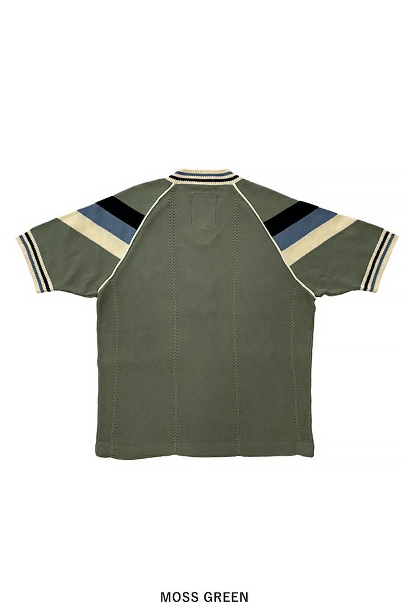 RICE NINE TEN(ライスナインテン)KNITTING GAME SHIRT ニッティングゲームシャツ KN-SSOC -20