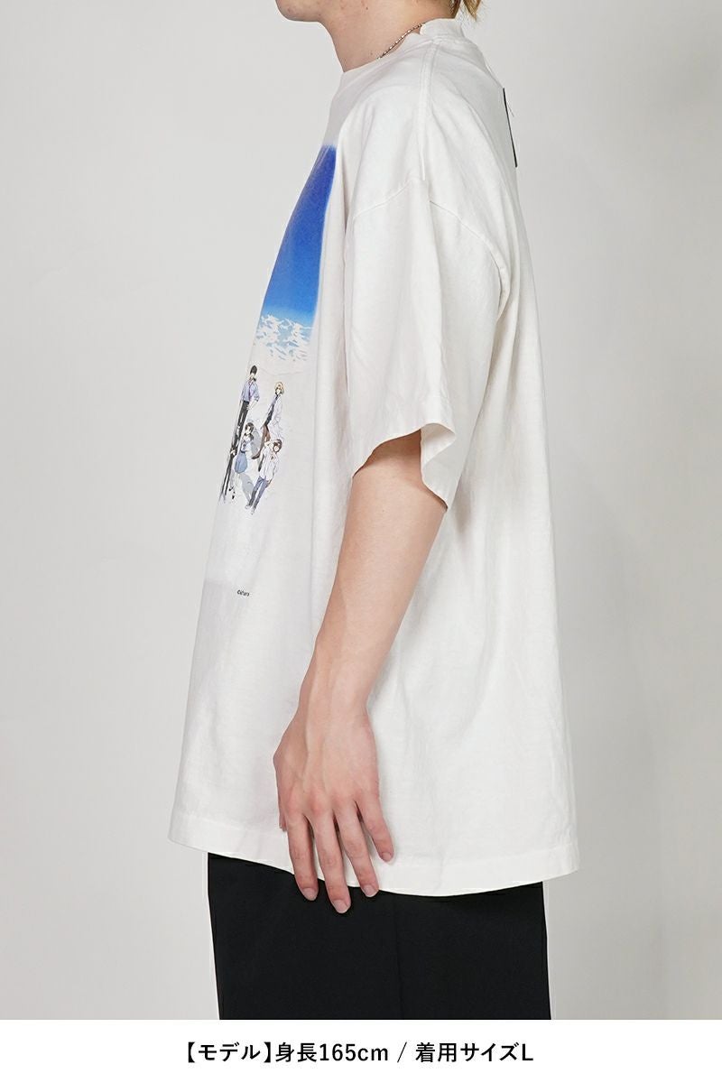 SAINT Mxxxxxx(セントマイケル)SM-HR8-0000-C12 / EV_SS TEE / BLUE / WHITE 半袖Tシャツ エヴァンゲリオン -8