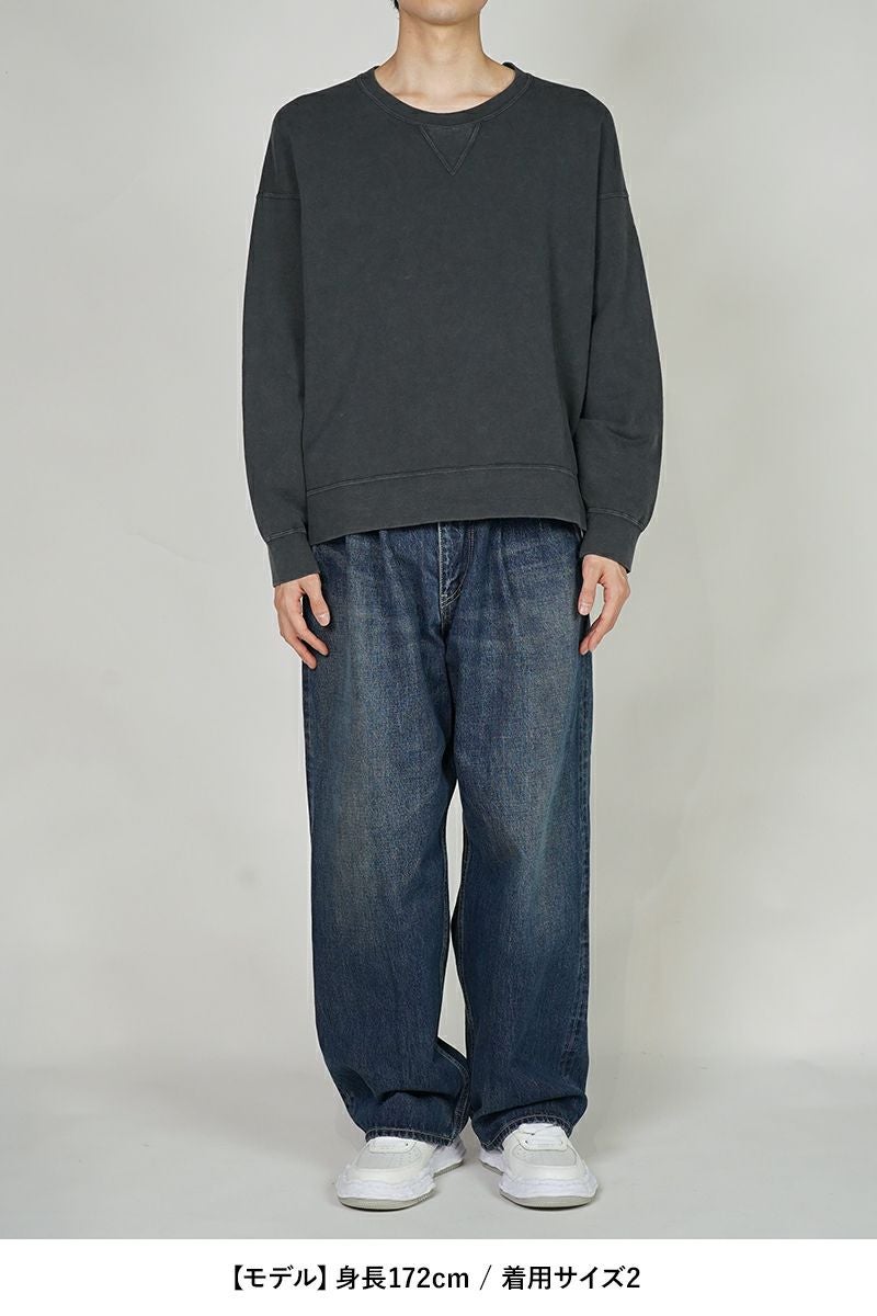 visvim(ビズビム)JUMBO SB SWEAT LS DMGD ジャンボスウェット長袖ダメージド 0125105010022 -5