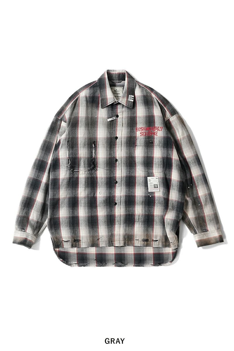 Maison MIHARA YASUHIRO(メゾン ミハラヤスヒロ)VINTAGE LIKE CHECK L/S SHIRTS ヴィンテージライクチェック長袖シャツ J14SH181 -26
