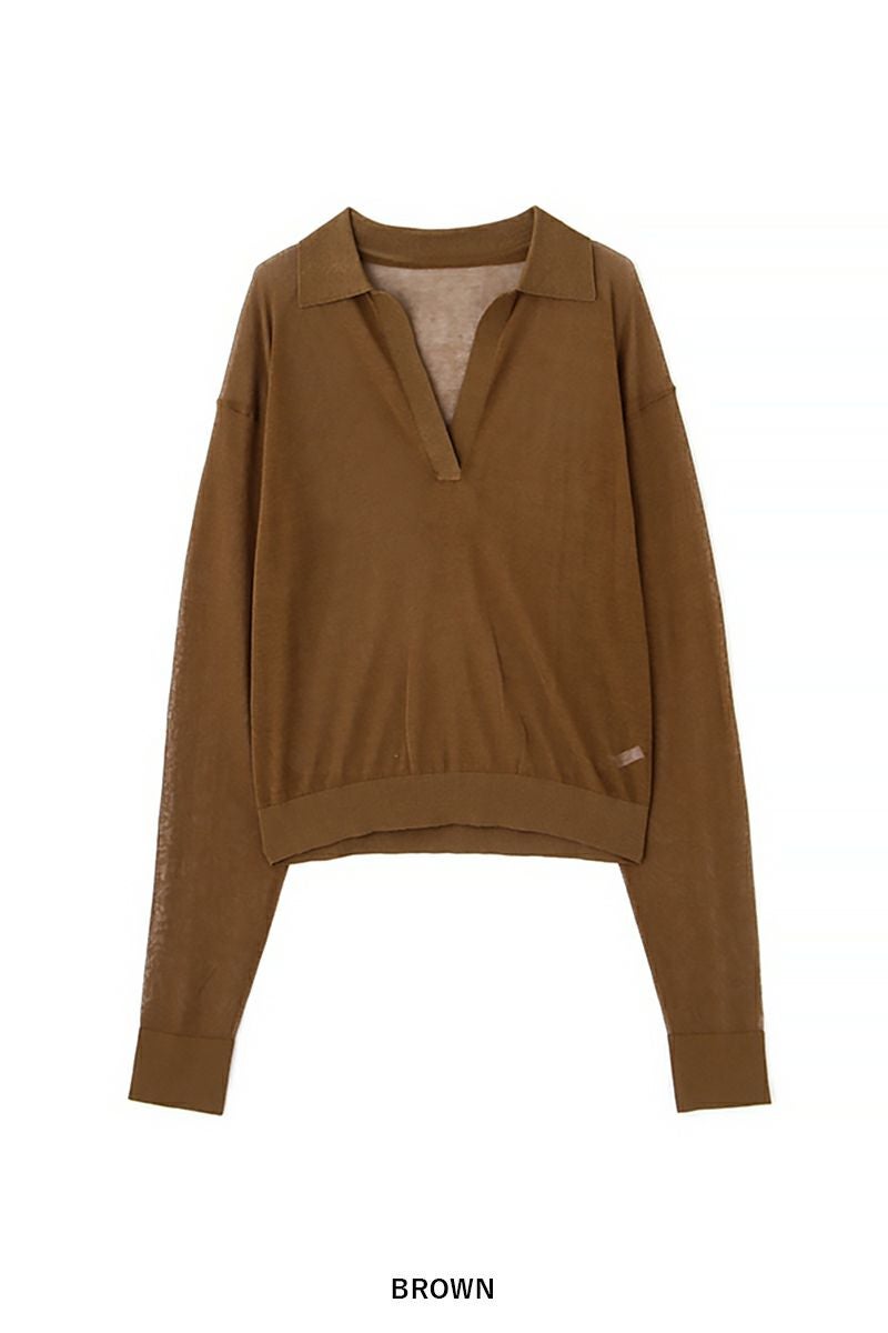 ETRE TOKYO(エトレトウキョウ)シアーポロニットプルオーバー 1225211058 -26