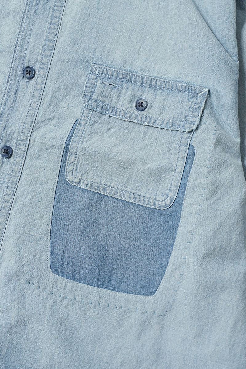 Porter Classic(ポータークラシック)SHAWSHANK CHAMBRAY WORK SHIRT CUSTOM ショーシャンクシャンブレーワークシャツカスタム PC-005-3230 -7
