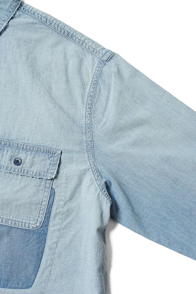 Porter Classic(ポータークラシック)SHAWSHANK CHAMBRAY WORK SHIRT CUSTOM ショーシャンクシャンブレーワークシャツカスタム PC-005-3230 -9