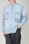 Porter Classic(ポータークラシック)SHAWSHANK CHAMBRAY WORK SHIRT CUSTOM ショーシャンクシャンブレーワークシャツカスタム PC-005-3230