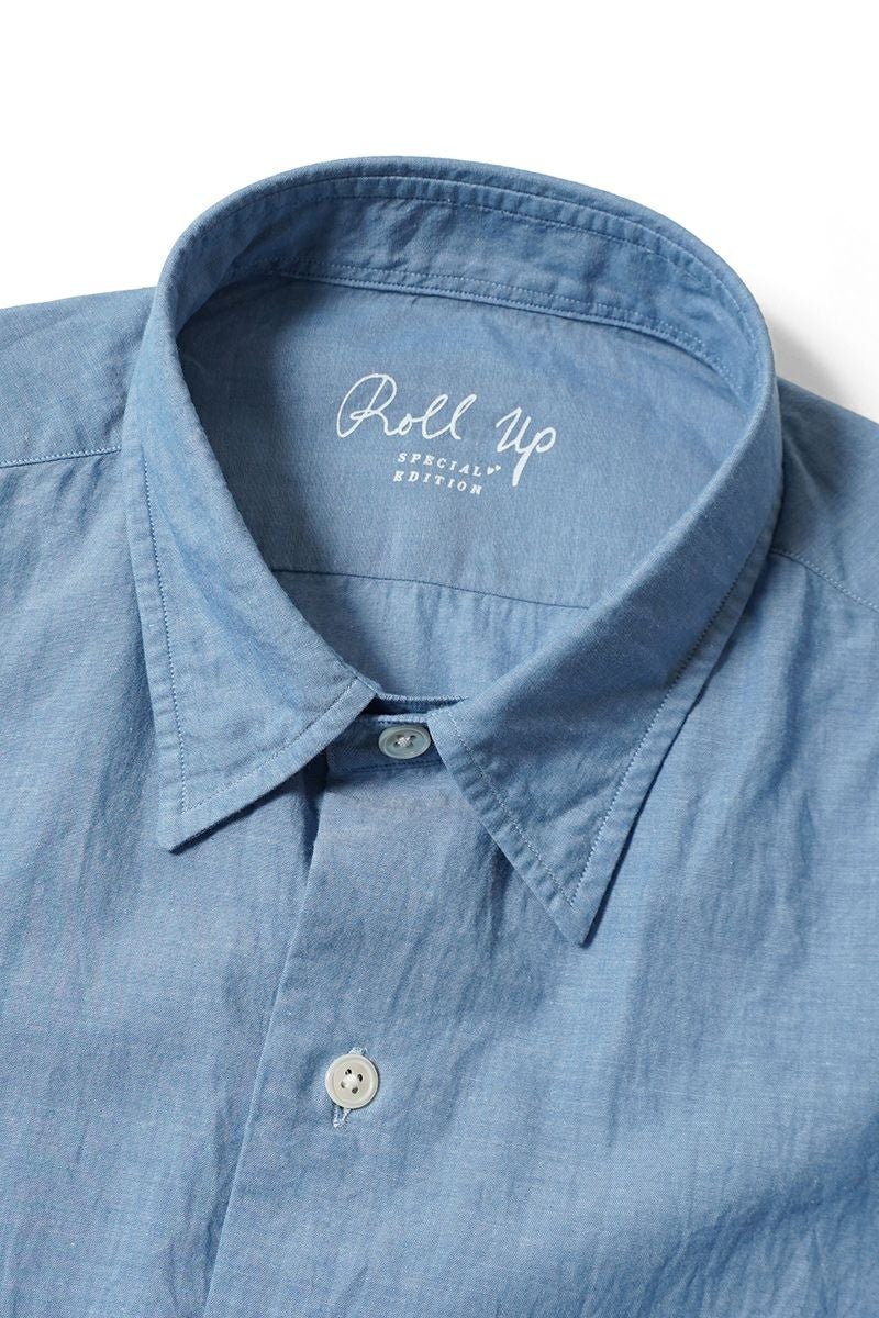 Porter Classic(ポータークラシック)ROLL UP CHAMBRAY SHIRT ロールアップシャンブレーシャツ PC-016-3361 -4