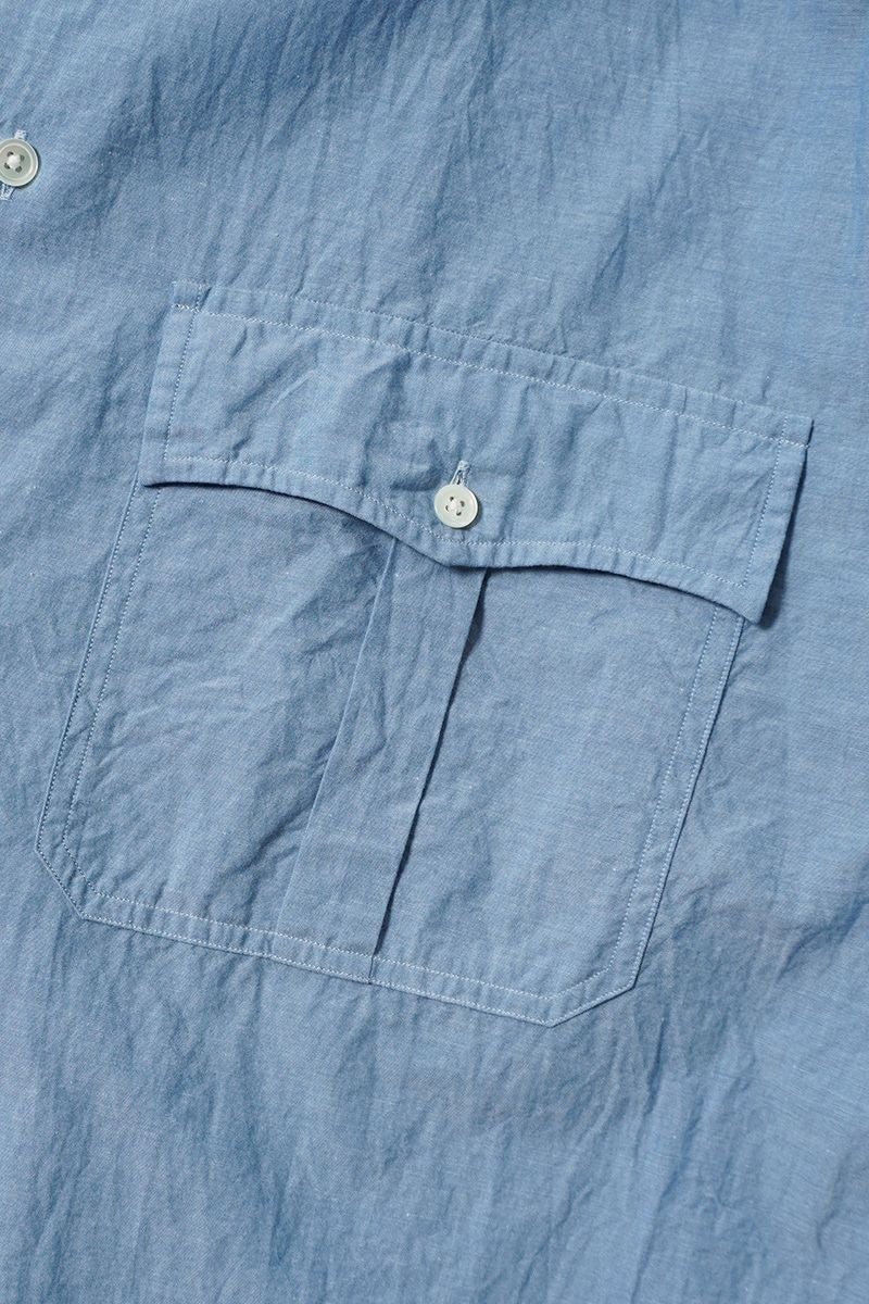 Porter Classic(ポータークラシック)ROLL UP CHAMBRAY SHIRT ロールアップシャンブレーシャツ PC-016-3361 -5