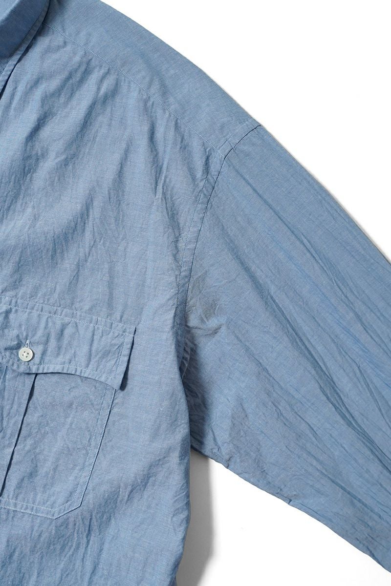 Porter Classic(ポータークラシック)ROLL UP CHAMBRAY SHIRT ロールアップシャンブレーシャツ PC-016-3361 -7