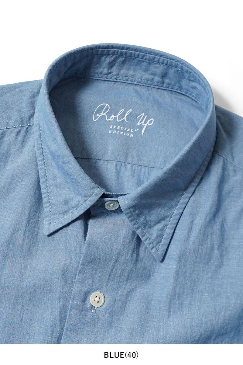 Porter Classic(ポータークラシック)ROLL UP CHAMBRAY SHIRT ロールアップシャンブレーシャツ PC-016-3361 -14