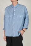 Porter Classic(ポータークラシック)ROLL UP CHAMBRAY SHIRT ロールアップシャンブレーシャツ PC-016-3361