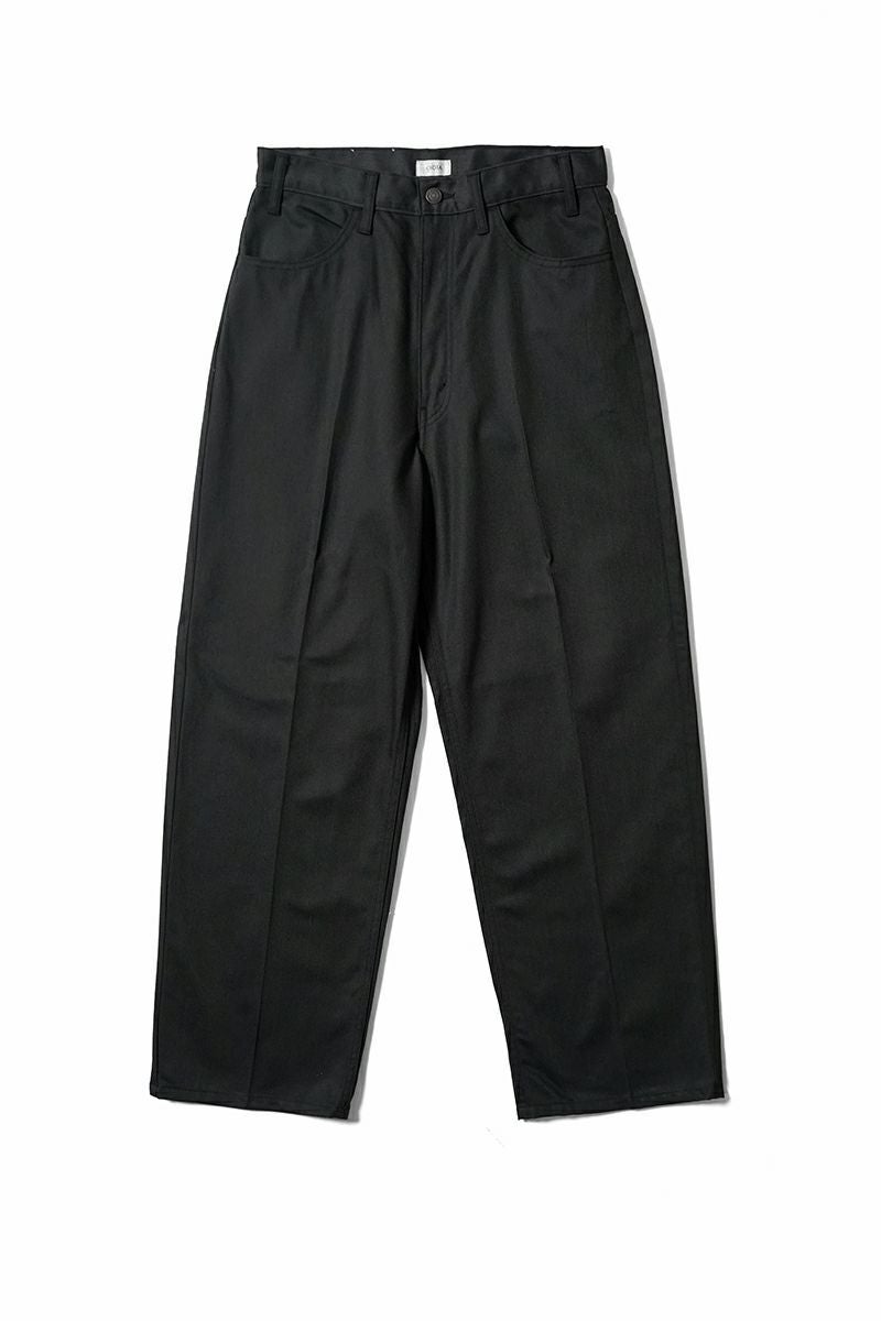 CIOTA (シオタ)TC Twill 4 Pocket Pants (Baggy) TCツイル4ポケットパンツ バギー Black ブラック PTLM-164