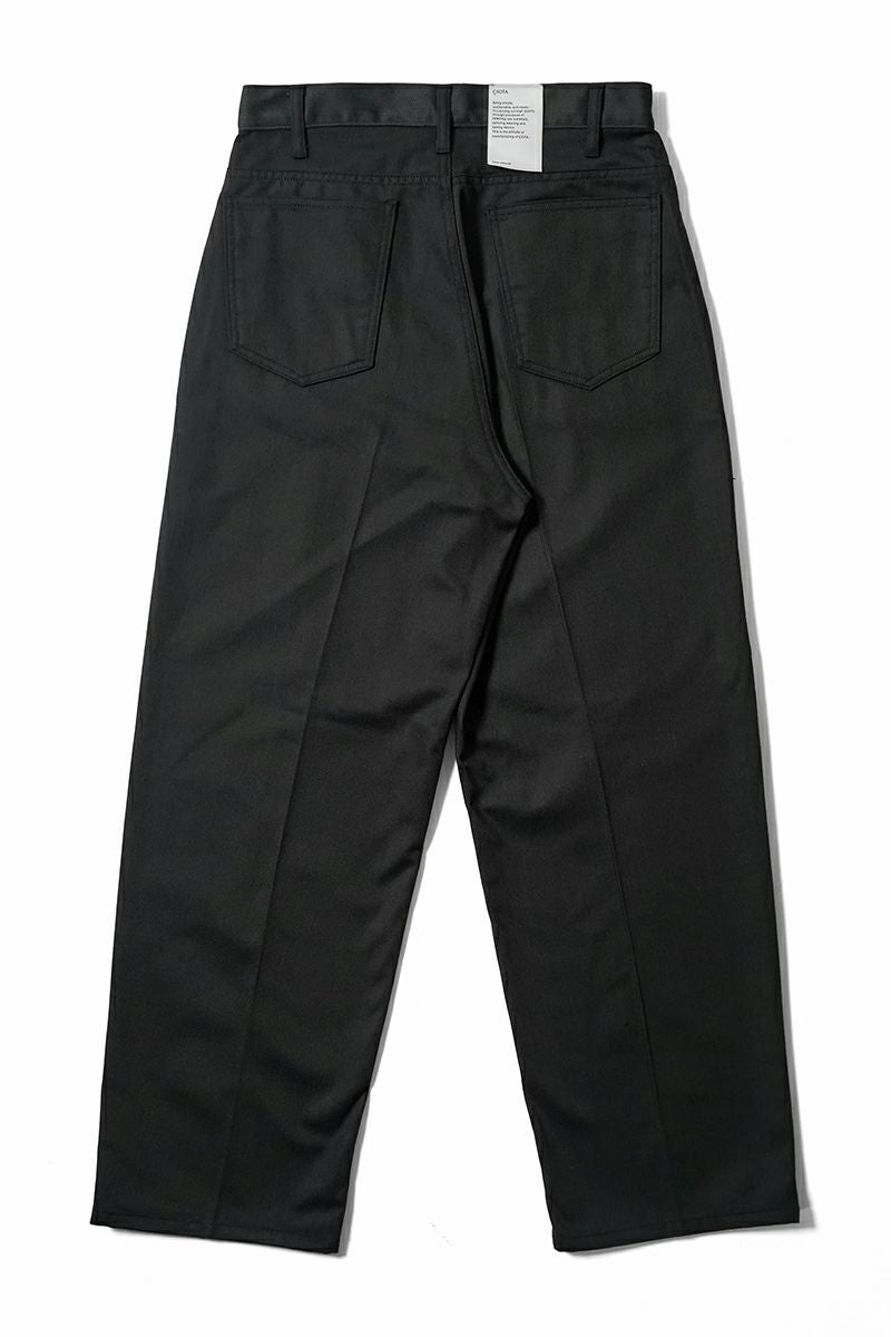 CIOTA (シオタ)TC Twill 4 Pocket Pants (Baggy) TCツイル4ポケットパンツ バギー Black ブラック PTLM-164 -15