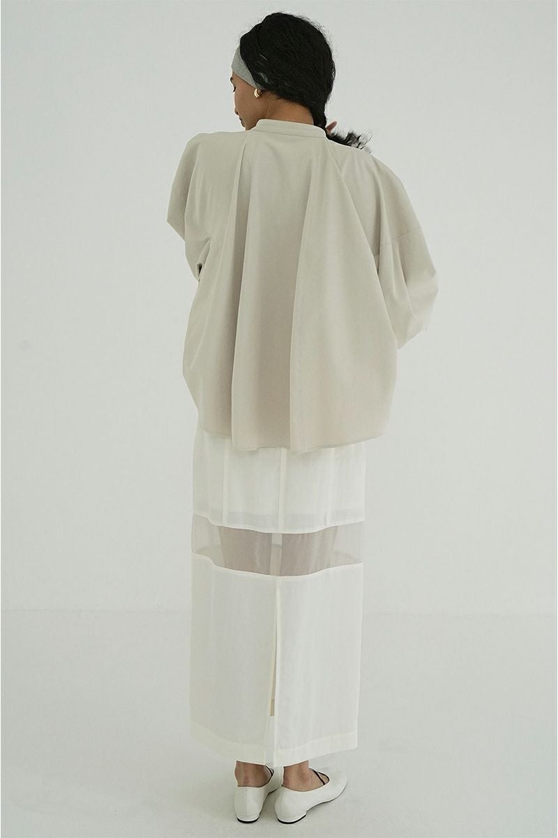 CLANE(クラネ) | CLANE(クラネ)SHEER SWITCHING STRAIGHT SKIRT シアー
