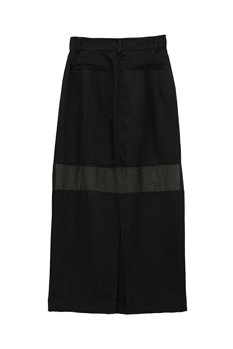 CLANE(クラネ) | CLANE(クラネ)SHEER SWITCHING STRAIGHT SKIRT シアー