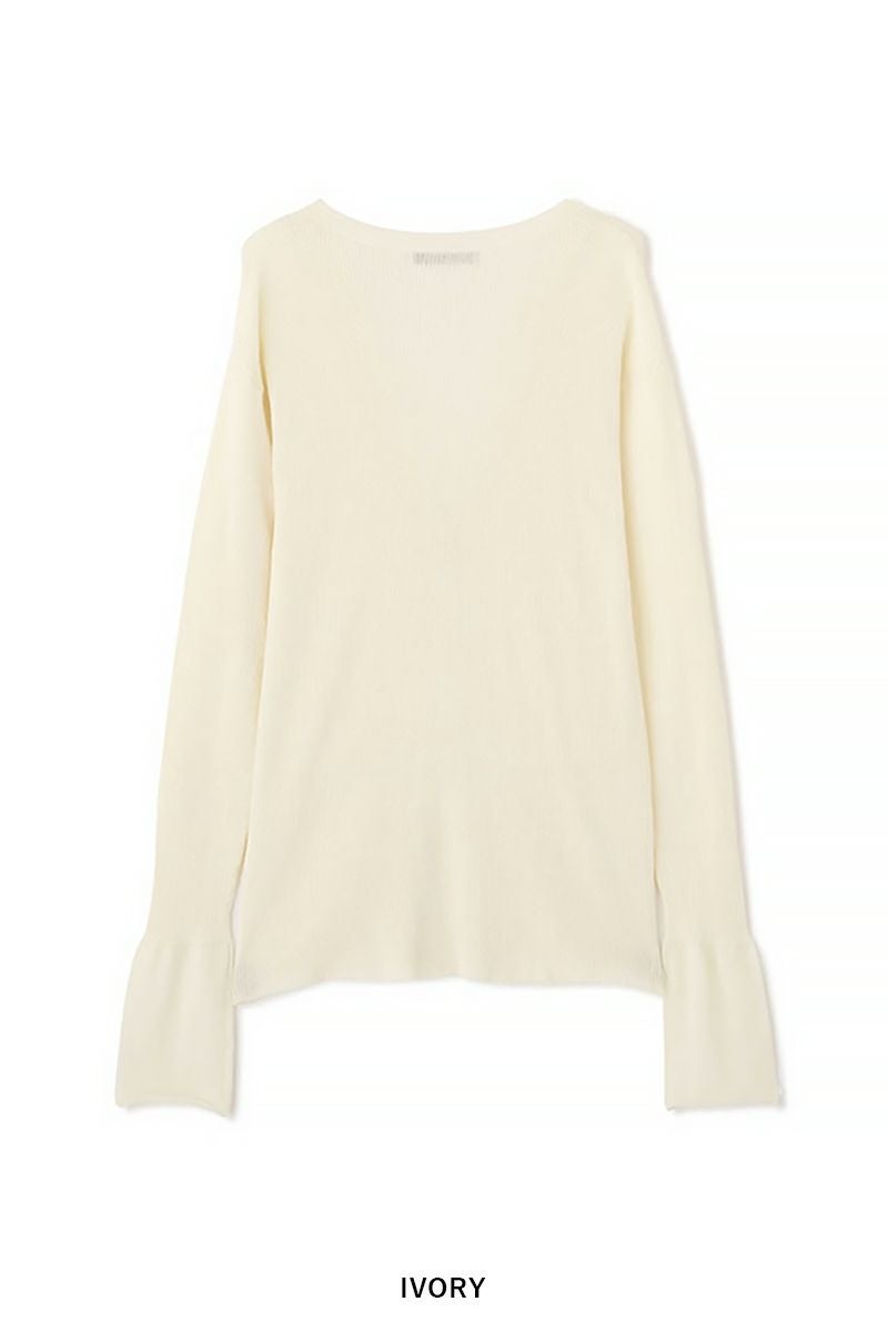 ETRE TOKYO(エトレトウキョウ)シアーリブニットカーディガン 1225211084 -16