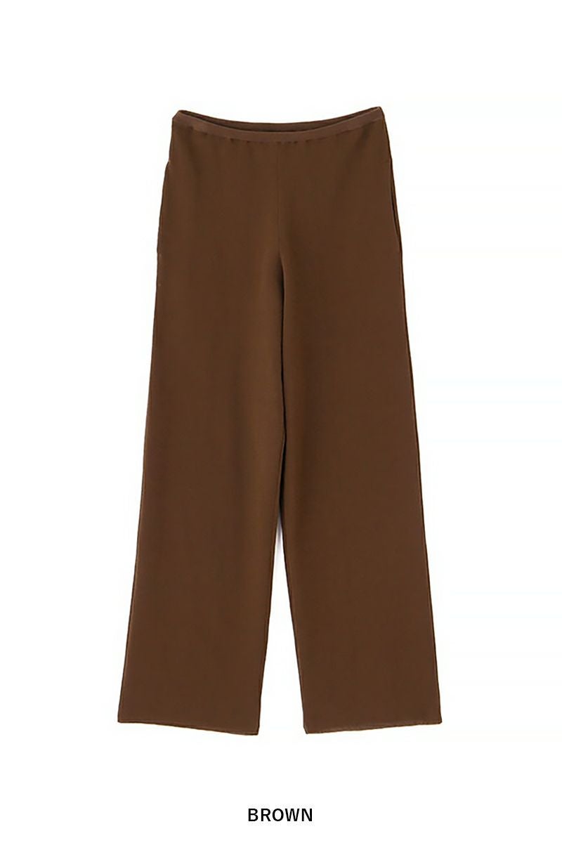 ETRE TOKYO(エトレトウキョウ)ソフトシアーワイドニットパンツ 1225220092 -20