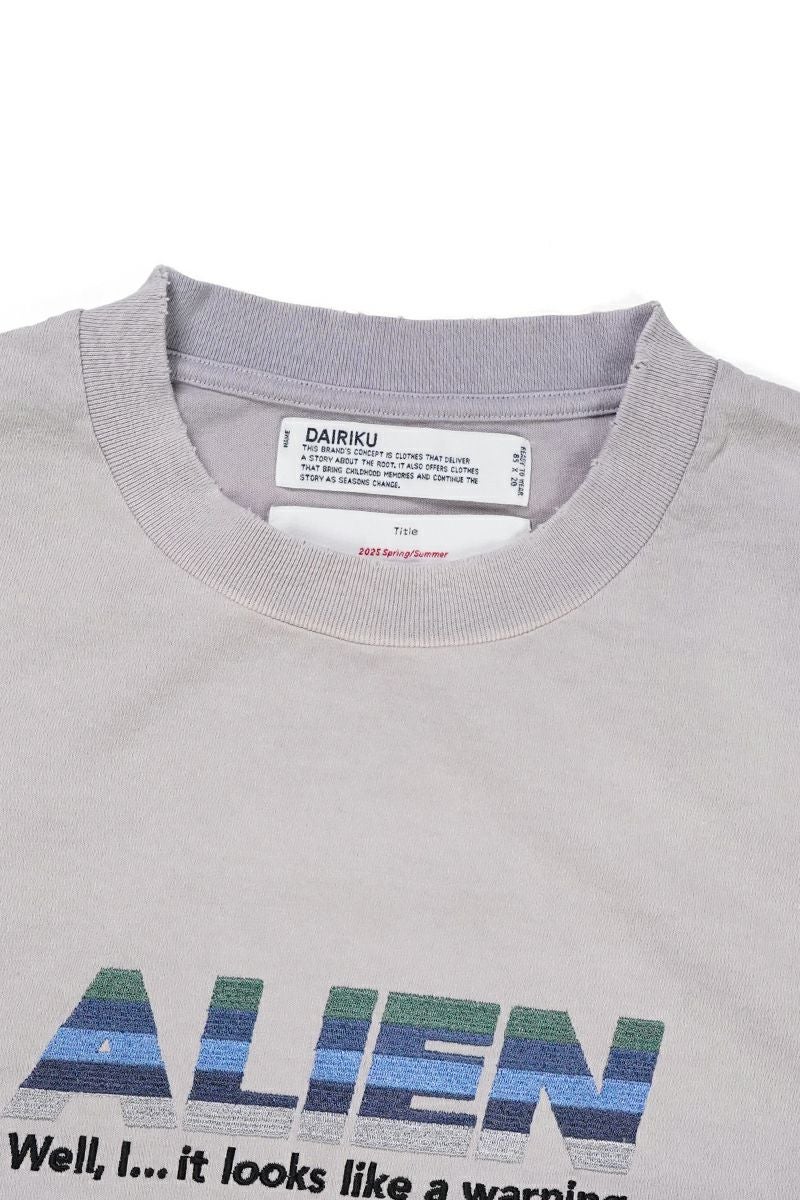 DAIRIKU(ダイリク)Alien Vintage Wash H-S Tee エイリアンヴィンテージウォッシュTシャツ 25SS CS3 -16