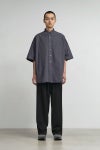 Graphpaper(グラフペーパー)Oxford S/S Oversized B.D Shirt オックスフォード半袖オーバーサイズボタンダウンシャツ GM251-50023B -1