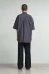 Graphpaper(グラフペーパー)Oxford S/S Oversized B.D Shirt オックスフォード半袖オーバーサイズボタンダウンシャツ GM251-50023B -3