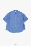 Graphpaper(グラフペーパー)Oxford S/S Oversized B.D Shirt オックスフォード半袖オーバーサイズボタンダウンシャツ GM251-50023B -5