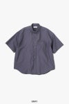 Graphpaper(グラフペーパー)Oxford S/S Oversized B.D Shirt オックスフォード半袖オーバーサイズボタンダウンシャツ GM251-50023B -6