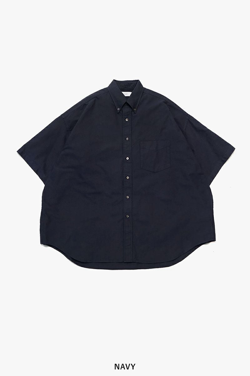 Graphpaper(グラフペーパー)Oxford S/S Oversized B.D Shirt オックスフォード半袖オーバーサイズボタンダウンシャツ GM251-50023B -7