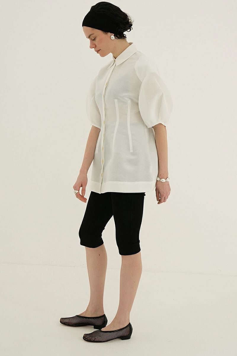 CLANE(クラネ)MESH OBLIQUE TOE FLAT SHOES メッシュオブリークトゥーフラットシューズ 18115-8542 -5