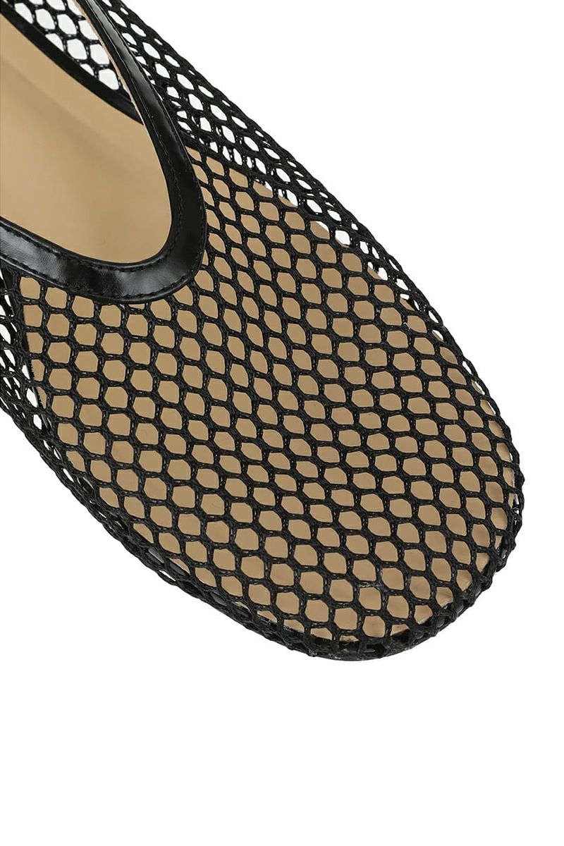 CLANE(クラネ)MESH OBLIQUE TOE FLAT SHOES メッシュオブリークトゥーフラットシューズ 18115-8542 -9