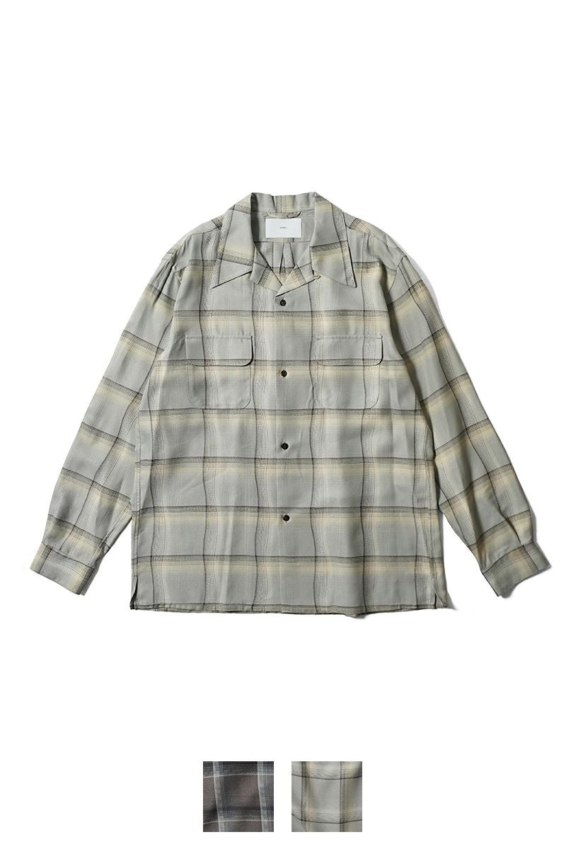 SUGARHILL(シュガーヒル)OMBRE PLAID OPEN COLLAR SHIRTS オンブレプレイドオープンカラーシャツ 2541000501