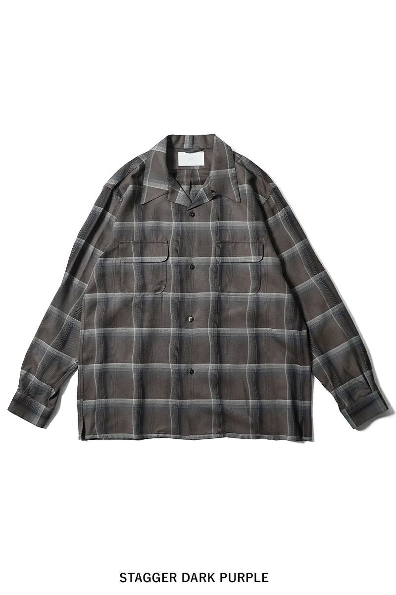 SUGARHILL(シュガーヒル)OMBRE PLAID OPEN COLLAR SHIRTS オンブレプレイドオープンカラーシャツ 2541000501 -21