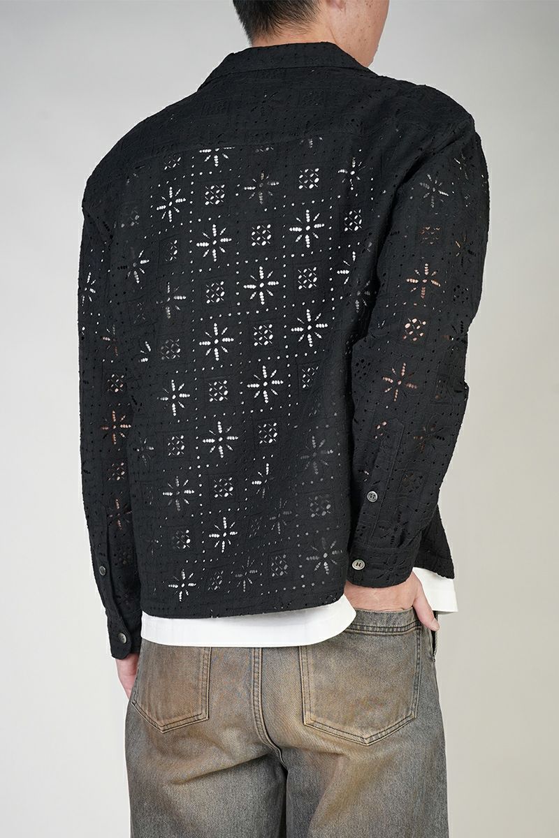 UNUSED(アンユーズド) | UNUSED(アンユーズド)Long sleeve Lace shirt