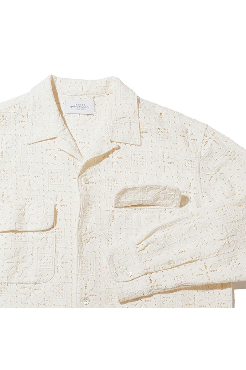 UNUSED(アンユーズド) | UNUSED(アンユーズド)Long sleeve Lace shirt