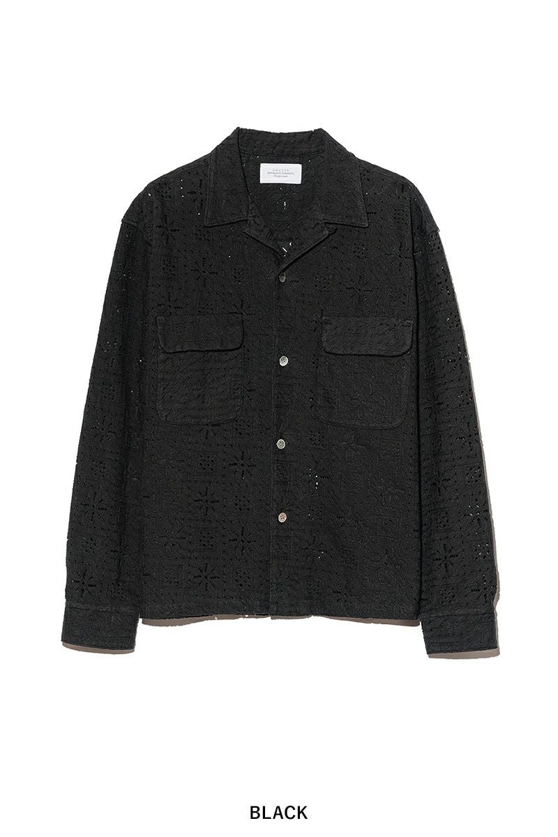 UNUSED(アンユーズド) | UNUSED(アンユーズド)Long sleeve Lace shirt