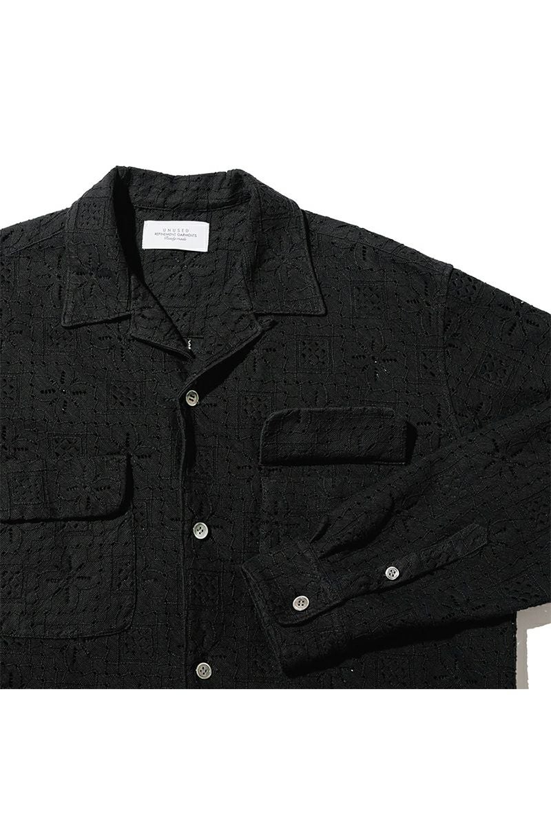 UNUSED(アンユーズド) | UNUSED(アンユーズド)Long sleeve Lace shirt
