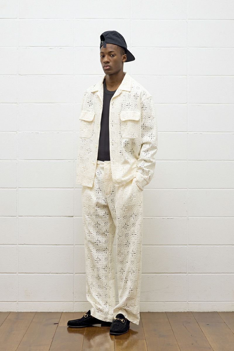 UNUSED(アンユーズド) | UNUSED(アンユーズド)Long sleeve Lace shirt