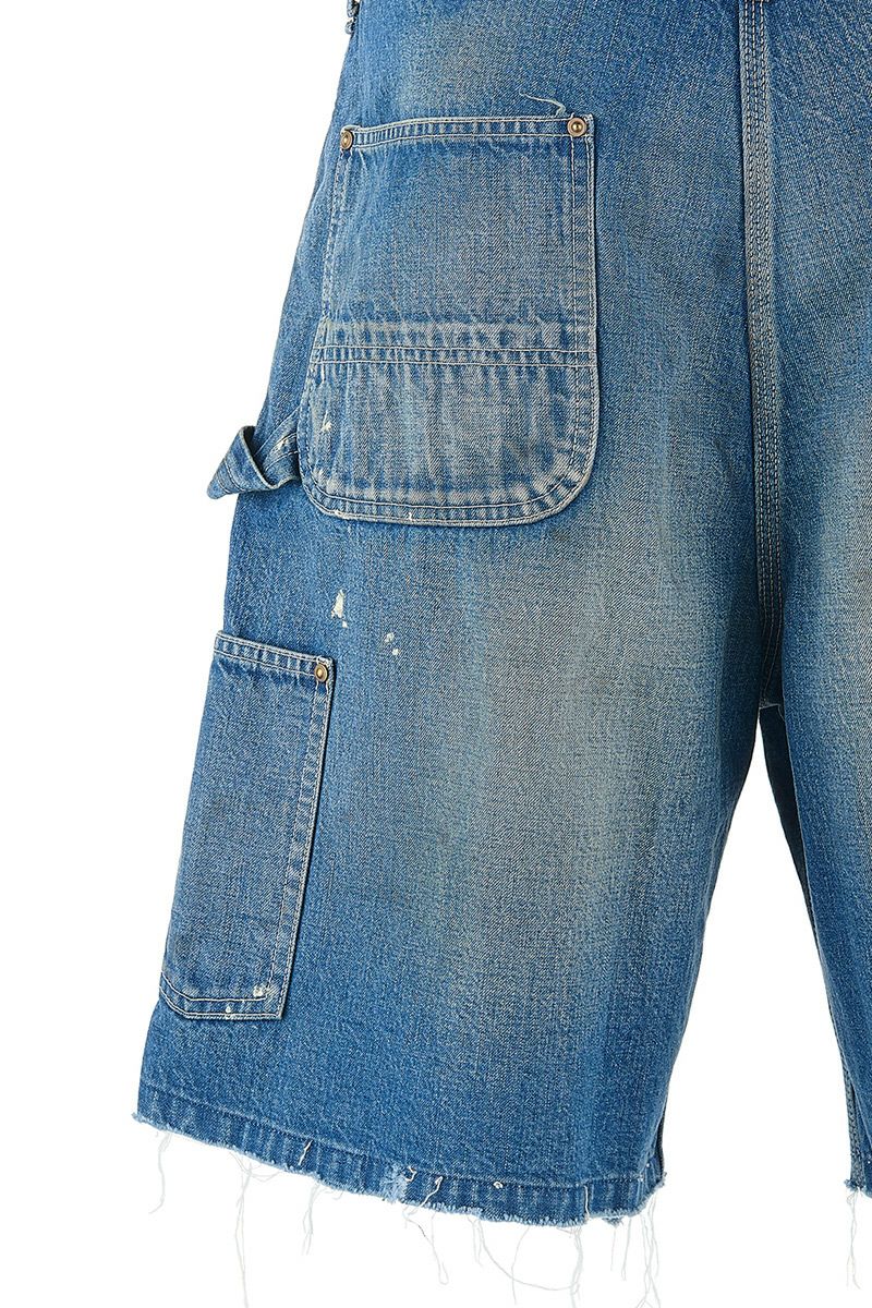 SAINT Mxxxxxx(セントマイケル)SM-HR8-0000-073 / DOUBLE KNEE SHORTS / BLUE ダブルニーショーツ -7