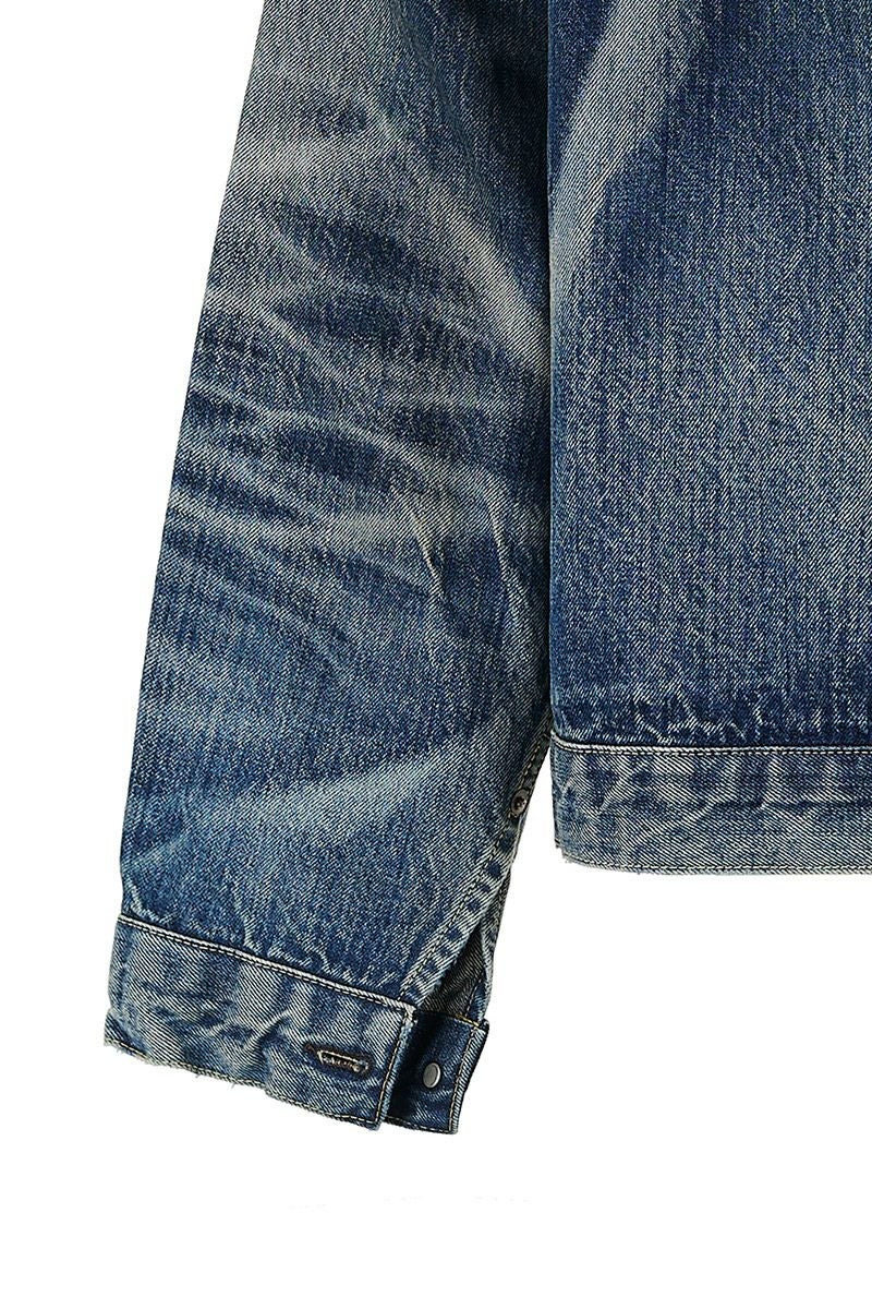 SAINT Mxxxxxx(セントマイケル)SM-HR8-0000-C39 / BJ_DENIM JACKET / DAMAGE / BLUE BerBerJin ベルベルジン デニムジャケット -4