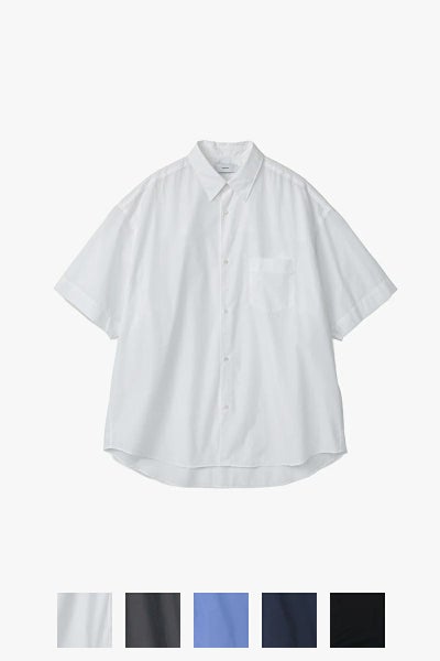 Graphpaper(グラフペーパー)Broad S/S Oversized Regular Collar Shirt ブロードオーバーサイズレギュラーカラー半袖シャツ GM251-50013B