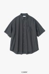 Graphpaper(グラフペーパー)Broad S/S Oversized Regular Collar Shirt ブロードオーバーサイズレギュラーカラー半袖シャツ GM251-50013B -5