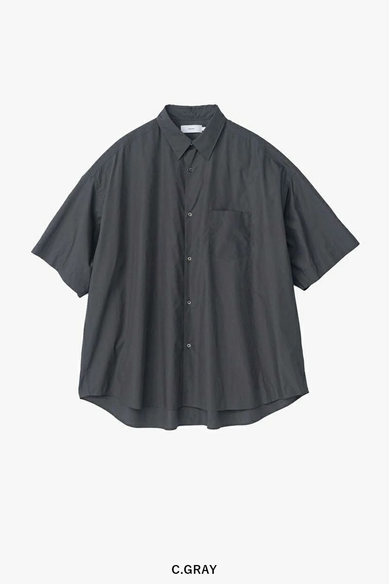 Graphpaper(グラフペーパー)Broad S/S Oversized Regular Collar Shirt ブロードオーバーサイズレギュラーカラー半袖シャツ GM251-50013B -5