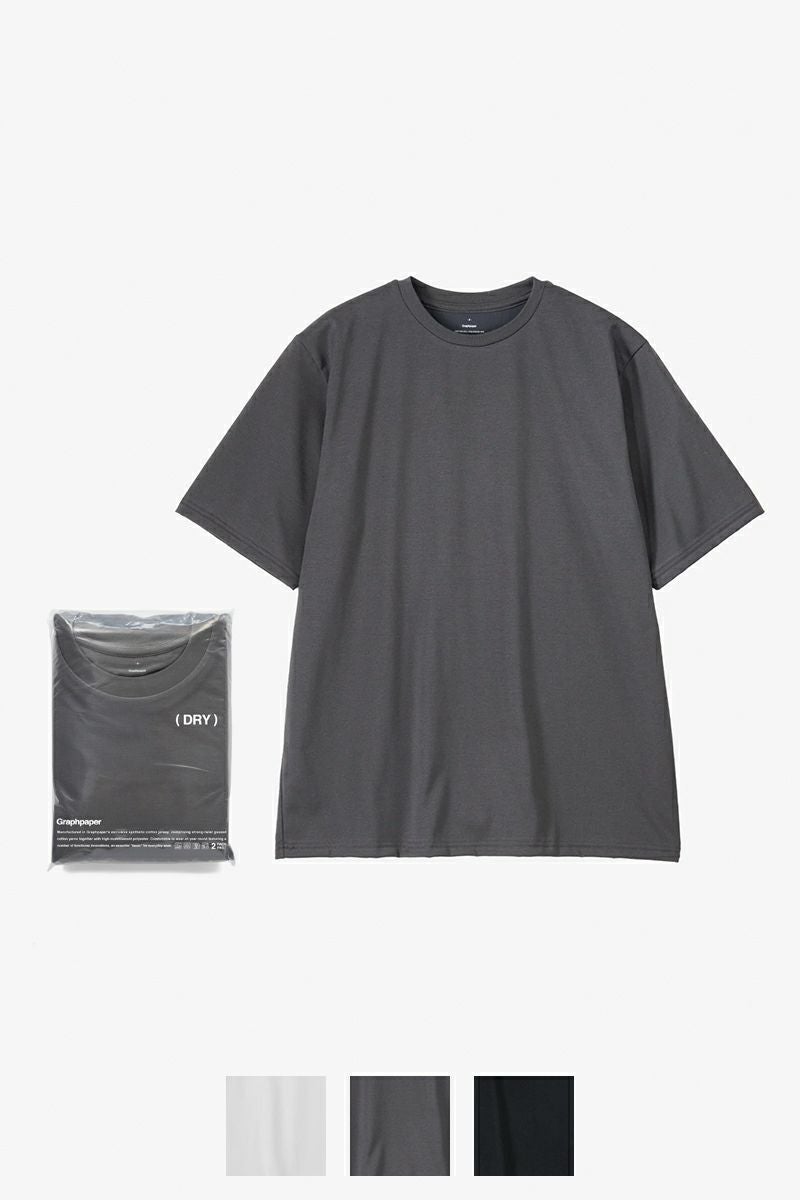 Graphpaper(グラフペーパー)DRY 2-Pack Crew Neck Tee ドライ2パッククルーネックTシャツ GU251-70298