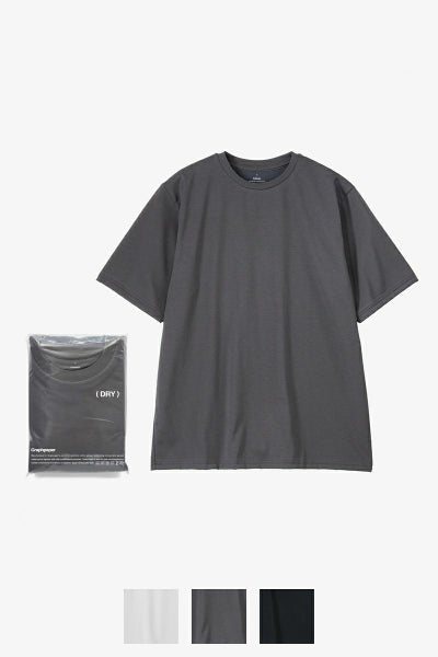 Graphpaper(グラフペーパー)DRY 2-Pack Crew Neck Tee ドライ2パッククルーネックTシャツ GU251-70298