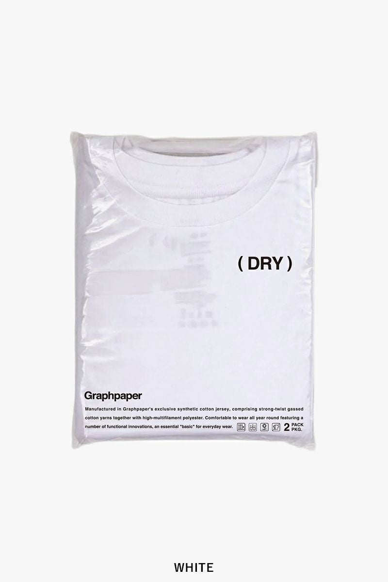 Graphpaper(グラフペーパー)DRY 2-Pack Crew Neck Tee ドライ2パッククルーネックTシャツ GU251-70298 -2