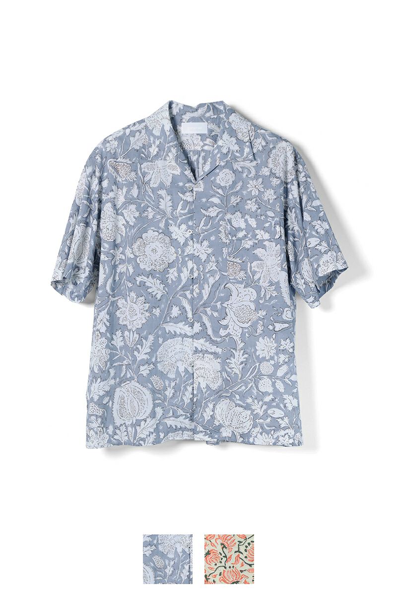 paratrait(パラトレイト)OFFSET OPEN PRINT SHIRTS オフセットオープンプリントシャツ PT25S120