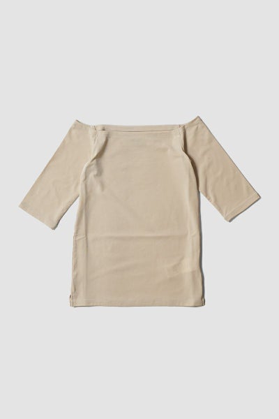 JANE SMITH(ジェーンスミス) COTTON POLYURETHANE OFF SHOULDER HALF SLEEVE TOPS コットンポリウレタンオフショルダーハーフスリーブトップス 25SCT-#809L