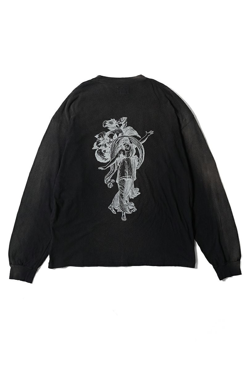 KAMIYA(カミヤ) "ADVERTISING ART" Distressed LS Tee 広告芸術 ディストレスト 長袖Tシャツ G14LT081